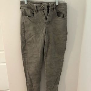 american eagle camo jeggings
